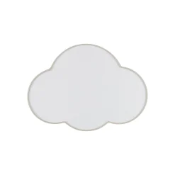 Seinävalaisin Cloud, beige, 43 cm leveä, tekstiili, pilvi, E27