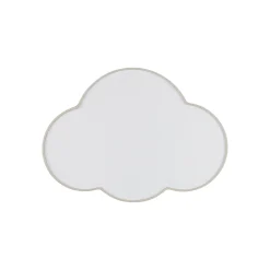 Seinävalaisin Cloud, beige, 43 cm leveä, tekstiili, pilvi, E27
