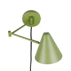 Seinävalaisin Cosima, vihreä, ulkonema 54 cm, metalli
