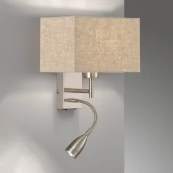 Seinävalaisin Dream lukuvalo, pellavahiekka/nikkeli