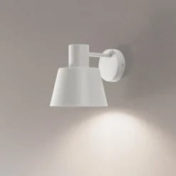 Seinävalaisin Dunka, taupe, 1-lamppuinen, teräs, E27, korkeus 17 cm