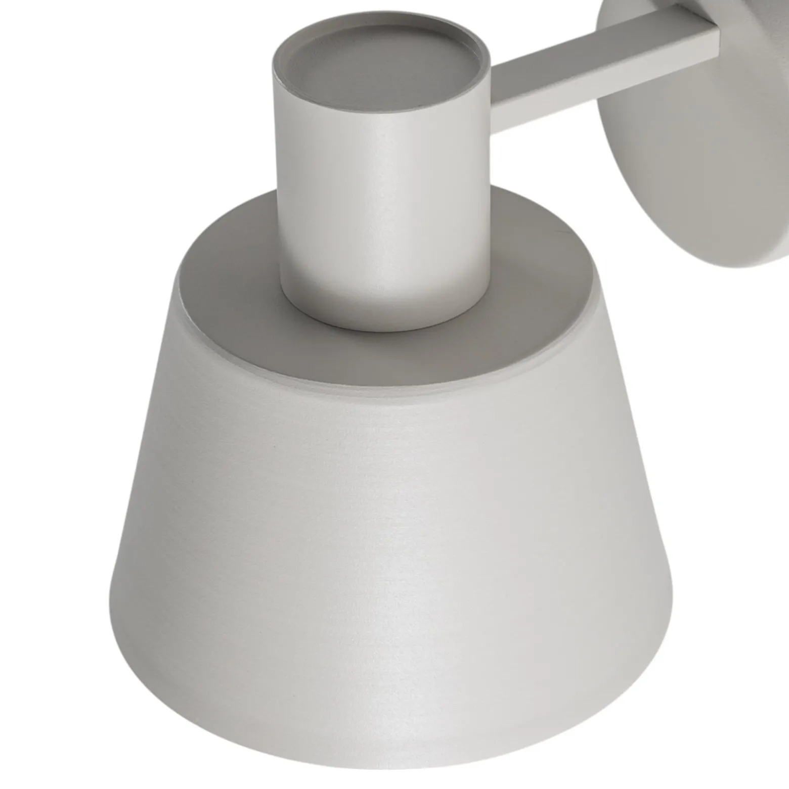 Seinävalaisin Dunka, taupe, 1-lamppuinen, teräs, E27, korkeus 17 cm