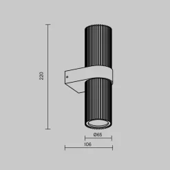 Seinävalaisin DYNAMICS, kullanvärinen, korkeus 23 cm, metalli ylös/alas