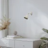 Seinävalaisin Emoti, beige, 1-lamppuinen, teräs, Ø 10 cm