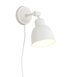 Seinävalaisin Emoti, beige, 1-lamppuinen, teräs, Ø 10 cm