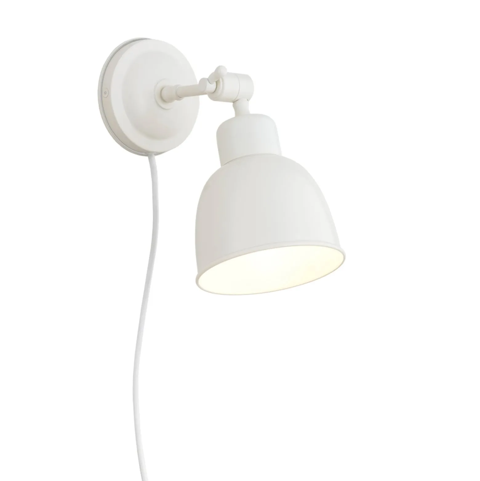 Seinävalaisin Emoti, beige, 1-lamppuinen, teräs, Ø 10 cm