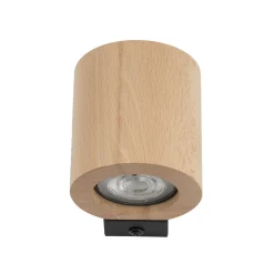Seinävalaisin Eve, pyökki, puu, Ø 8 cm, GU10