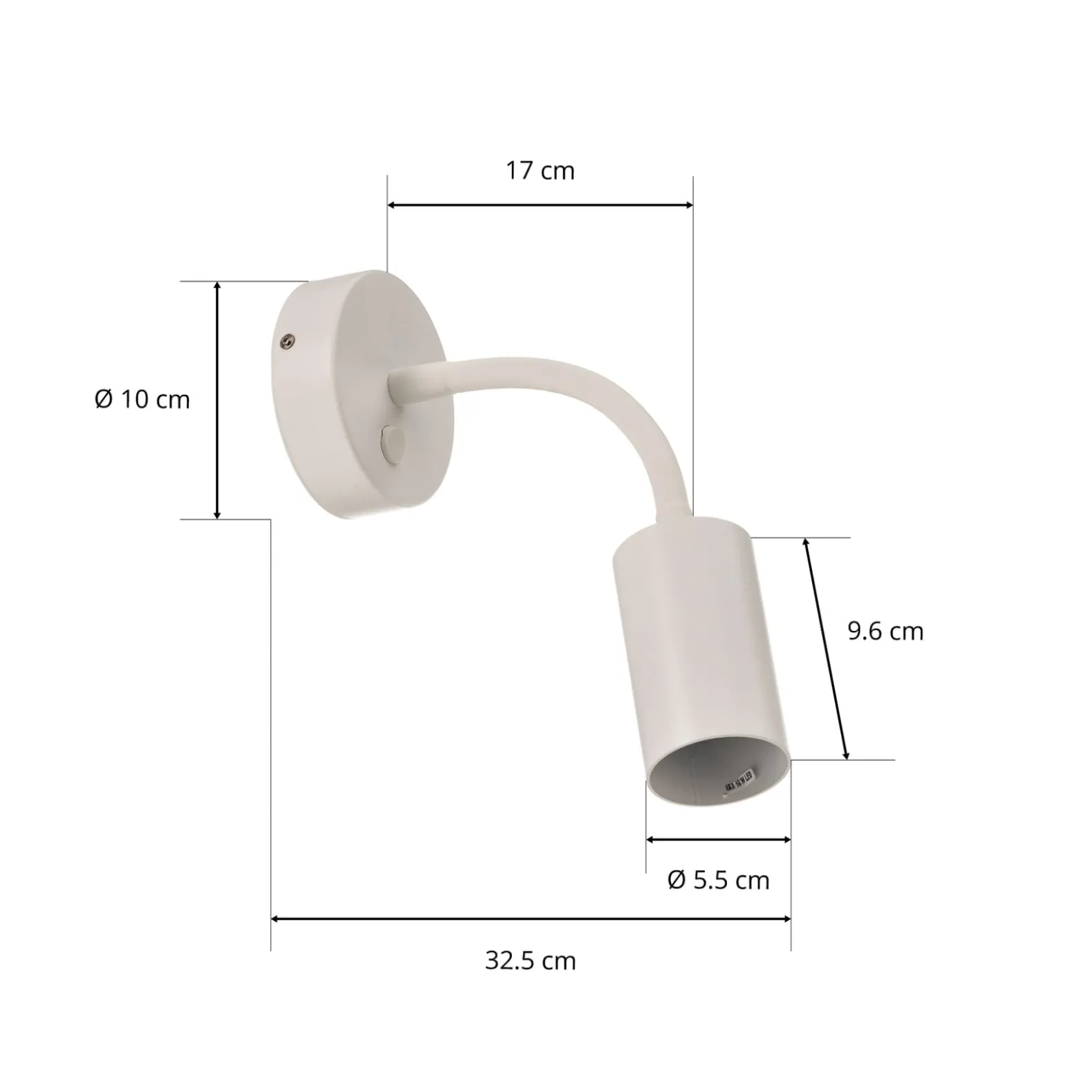 Seinävalaisin Eye Flex S, valkoinen