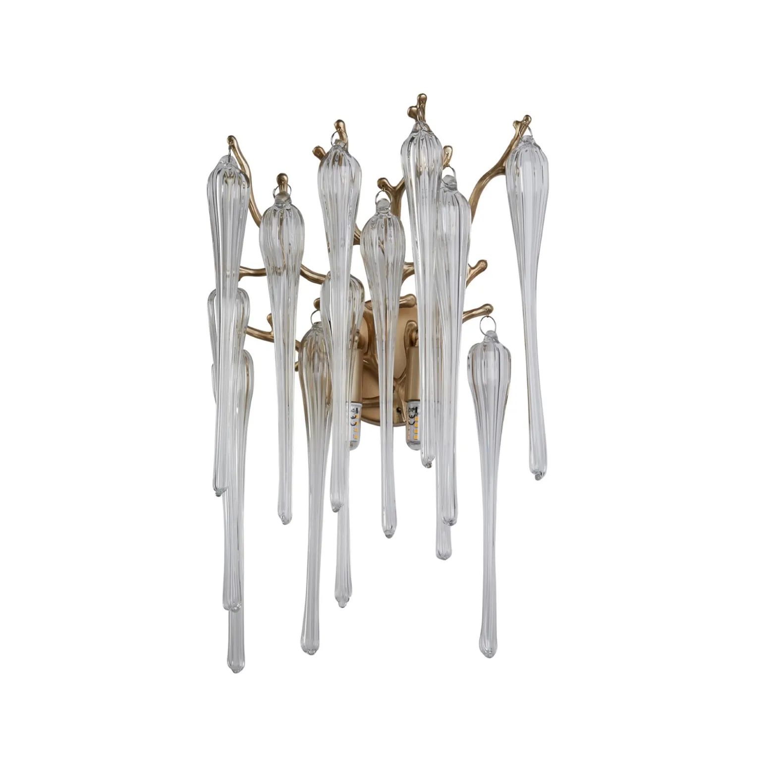 Seinävalaisin Heritage, leveys 25 cm, kullanvärinen/kirkas, lasi