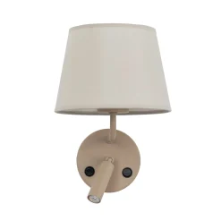 Seinävalaisin Maja, hiekka, tekstiili, lukuvalo, korkeus 25 cm