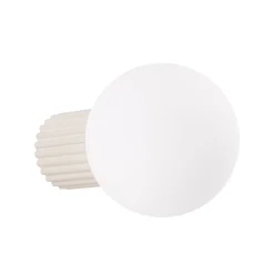 Seinävalaisin ORBI, beige, lasi/metalli, Ø 12 cm, IP44, G9