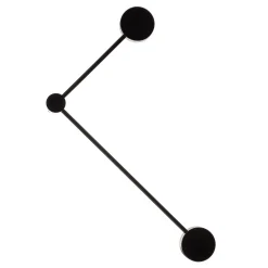 Seinävalaisin Orbit II 20/40, musta, 2-lamppuinen