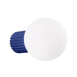 Seinävalaisin ORBI, ultramariini, lasi/metalli, Ø 12 cm, IP44, G9