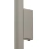 Seinävalaisin Pastelo, beige, korkeus 20 cm, teräs, 2-valo.