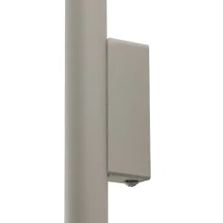 Seinävalaisin Pastelo, beige, korkeus 20 cm, teräs, 2-valo.