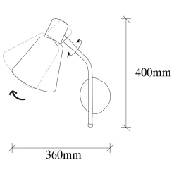 Seinävalaisin Sivani MR-663, antiikkikulta, metalli, Ø 15 cm