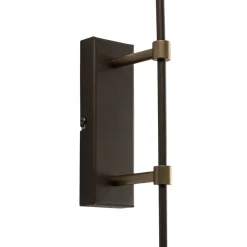 Seinävalaisin Wall, titaaninvärinen, korkeus 100 cm, teräs
