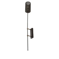 Seinävalaisin Wall, titaaninvärinen, korkeus 100 cm, teräs