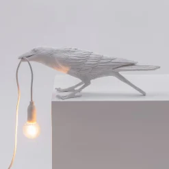 SELETTI Bird Lamp LED-koristelamppu, leikkivä, valkoinen