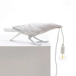 SELETTI Bird Lamp LED-koristelamppu, leikkivä, valkoinen