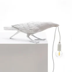 SELETTI Bird Lamp LED-koristelamppu, leikkivä, valkoinen