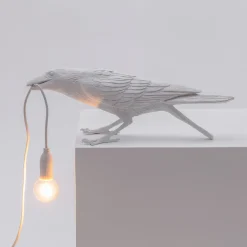 SELETTI Bird Lamp LED-koristelamppu, leikkivä, valkoinen