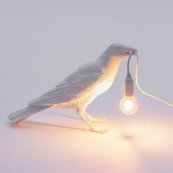SELETTI Bird Lamp LED-koristelamppu, odotus, valkoinen