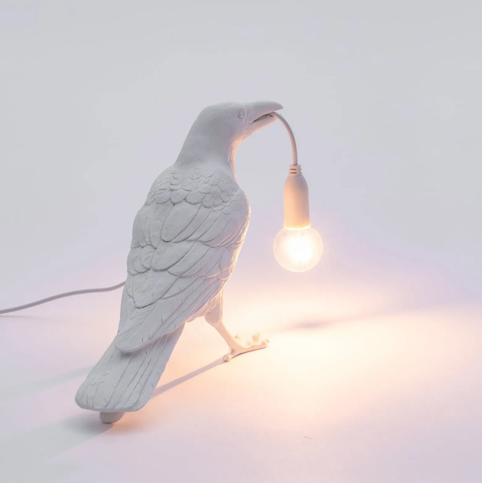 SELETTI Bird Lamp LED-koristelamppu, odotus, valkoinen