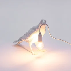 SELETTI Bird Lamp LED-koristelamppu, odotus, valkoinen