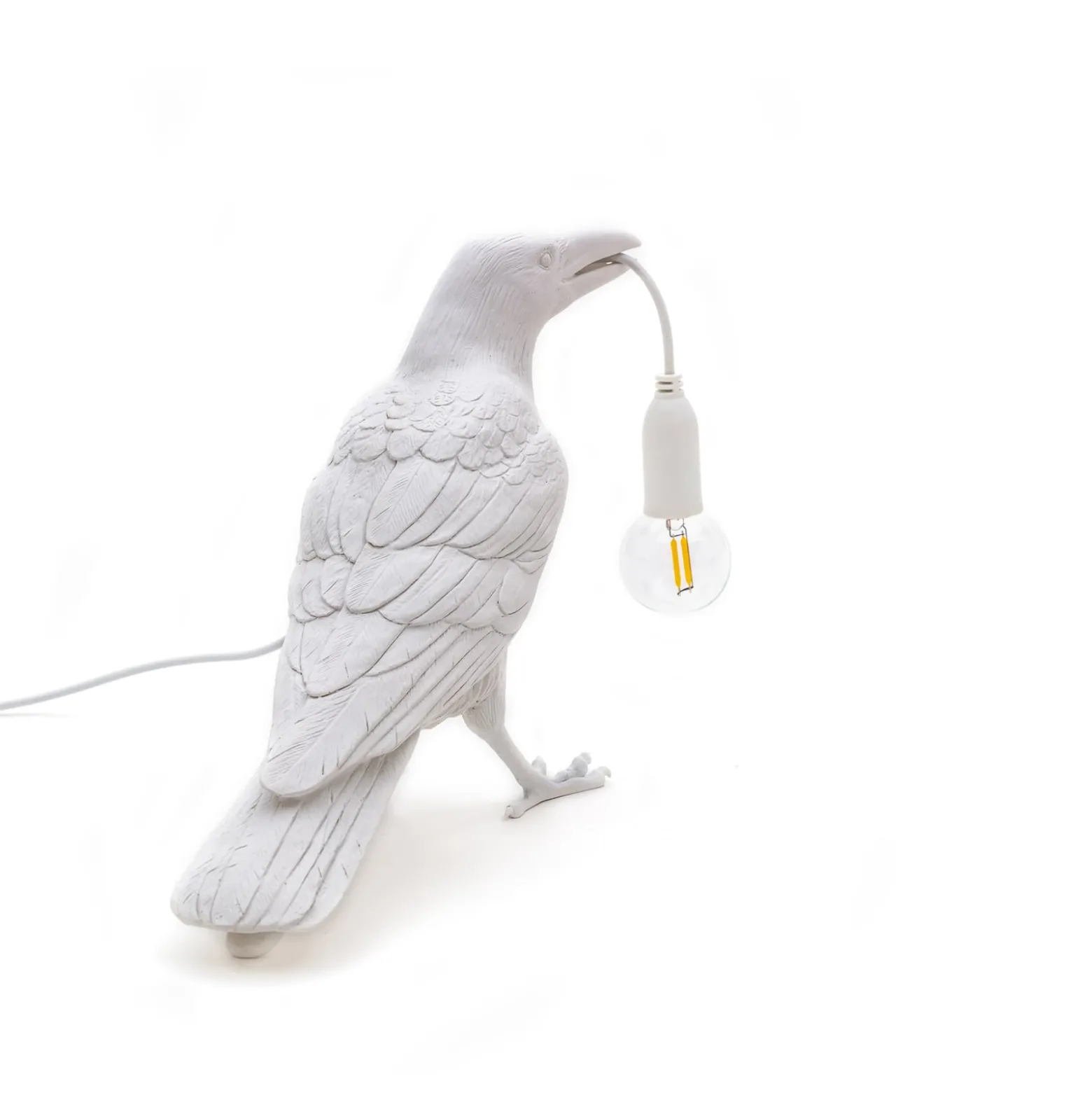 SELETTI Bird Lamp LED-koristelamppu, odotus, valkoinen