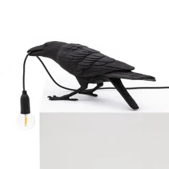 SELETTI Bird Lamp leikkisä LED-pöytävalaisin, musta