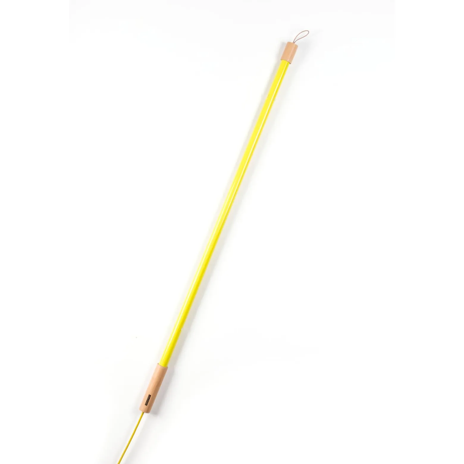 SELETTI LED-valaisin Linea, keltainen, puiset yksityiskohdat,