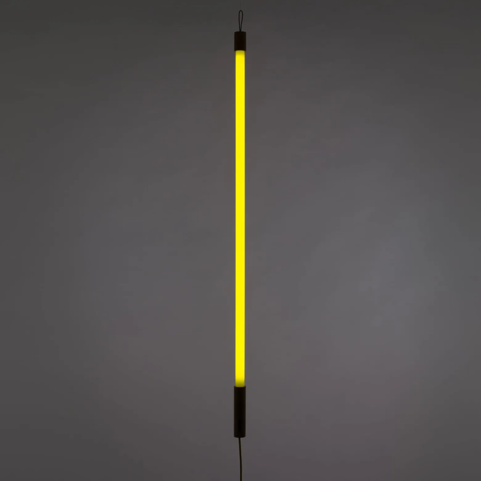 SELETTI LED-valaisin Linea, keltainen, puiset yksityiskohdat,