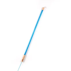 SELETTI LED-valaisin Linea, sininen, puiset yksityiskohdat, yleisvalo