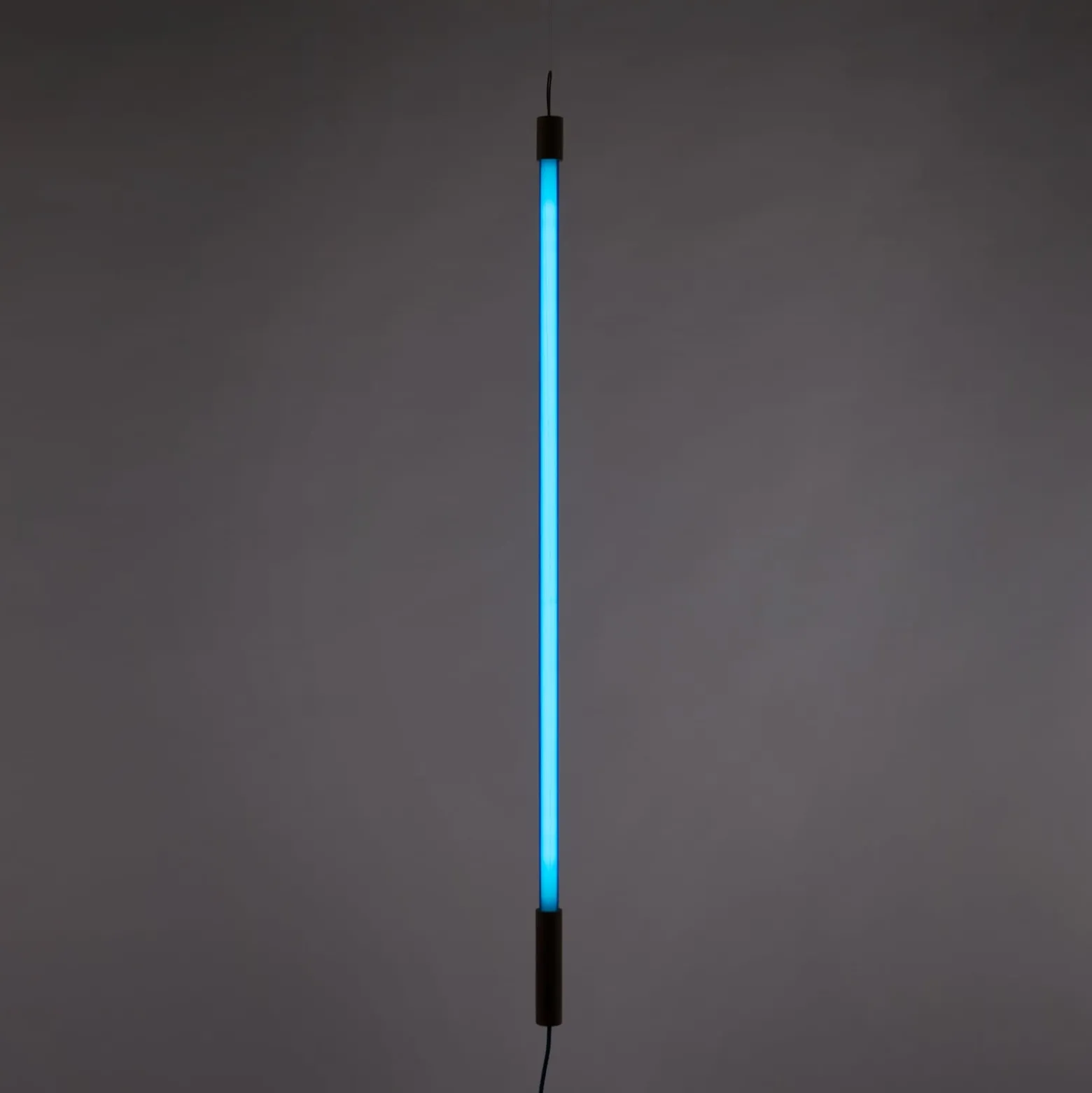 SELETTI LED-valaisin Linea, sininen, puiset yksityiskohdat, yleisvalo