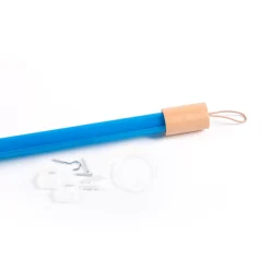 SELETTI LED-valaisin Linea, sininen, puiset yksityiskohdat, yleisvalo