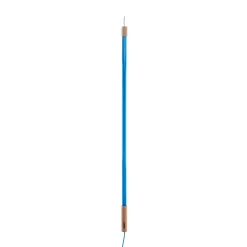 SELETTI LED-valaisin Linea, sininen, puiset yksityiskohdat, yleisvalo