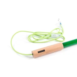 SELETTI LED-valaisin Linea, vihreä, puiset yksityiskohdat, yleisvalo