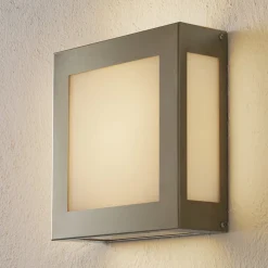Sensor-LED-ulkoseinävalaisin Aqua Legendo ruostumaton teräs
