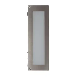 Sensor-LED-ulkoseinävalaisin Aqua Rain, ruostumaton teräs