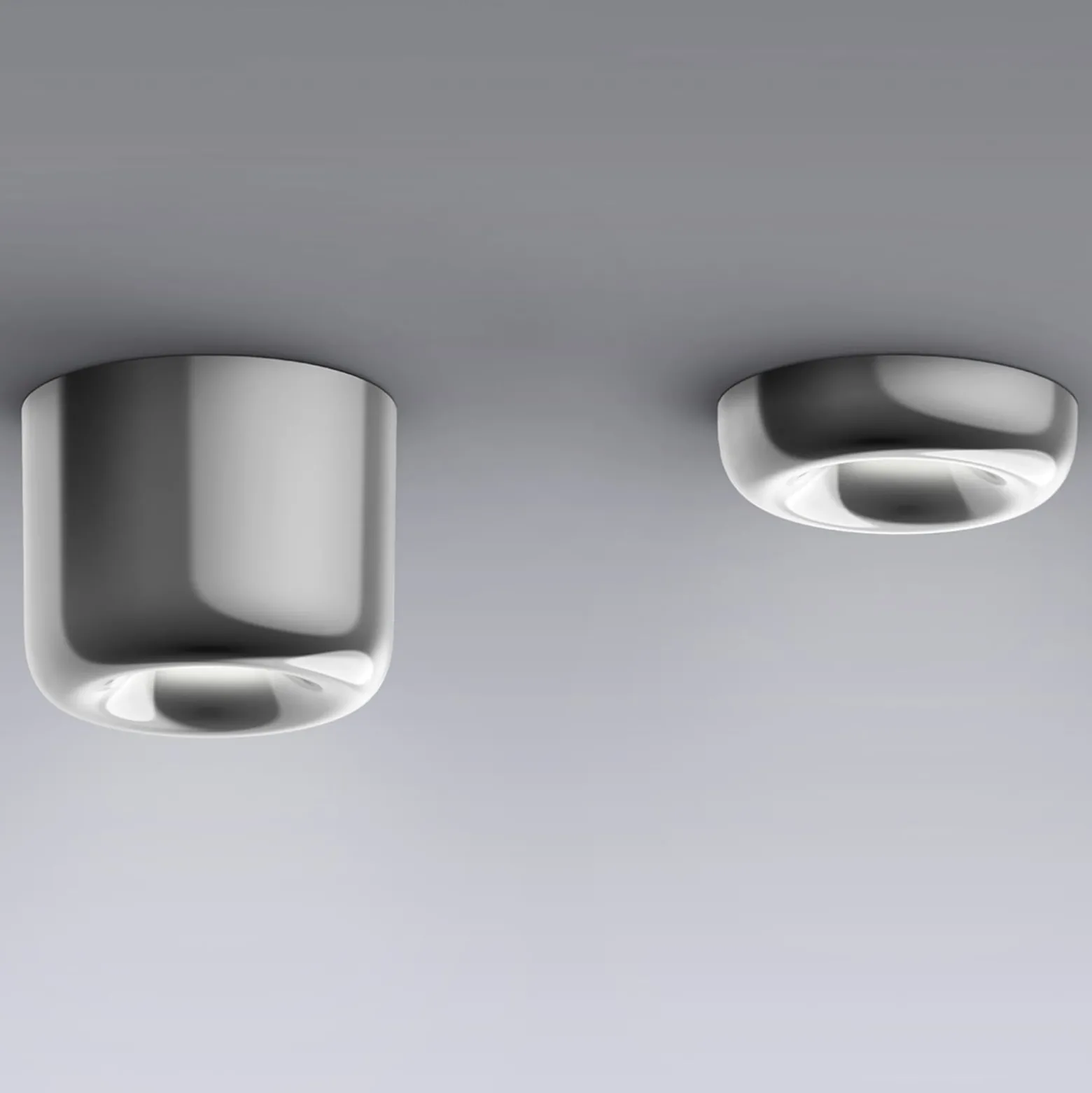serien.lighting Cavity Recessed L, kiiltävä alumiini