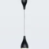 serien.lighting Riippuvalaisin One Eighty L, Ø 16 cm, musta