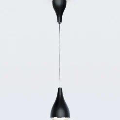 serien.lighting Riippuvalaisin One Eighty L, Ø 16 cm, musta