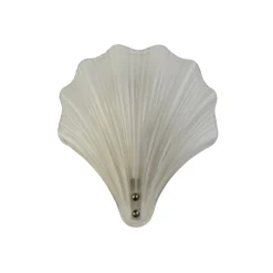 Shell seinävalaisin, valkoinen satinoitu, kuoren muoto, lasi, IP44