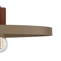 Sila-riippuvalaisin, hiekka/punainen, metalli, Ø 45 cm, E27