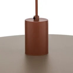 Sila-riippuvalaisin, hiekka/punainen, metalli, Ø 45 cm, E27
