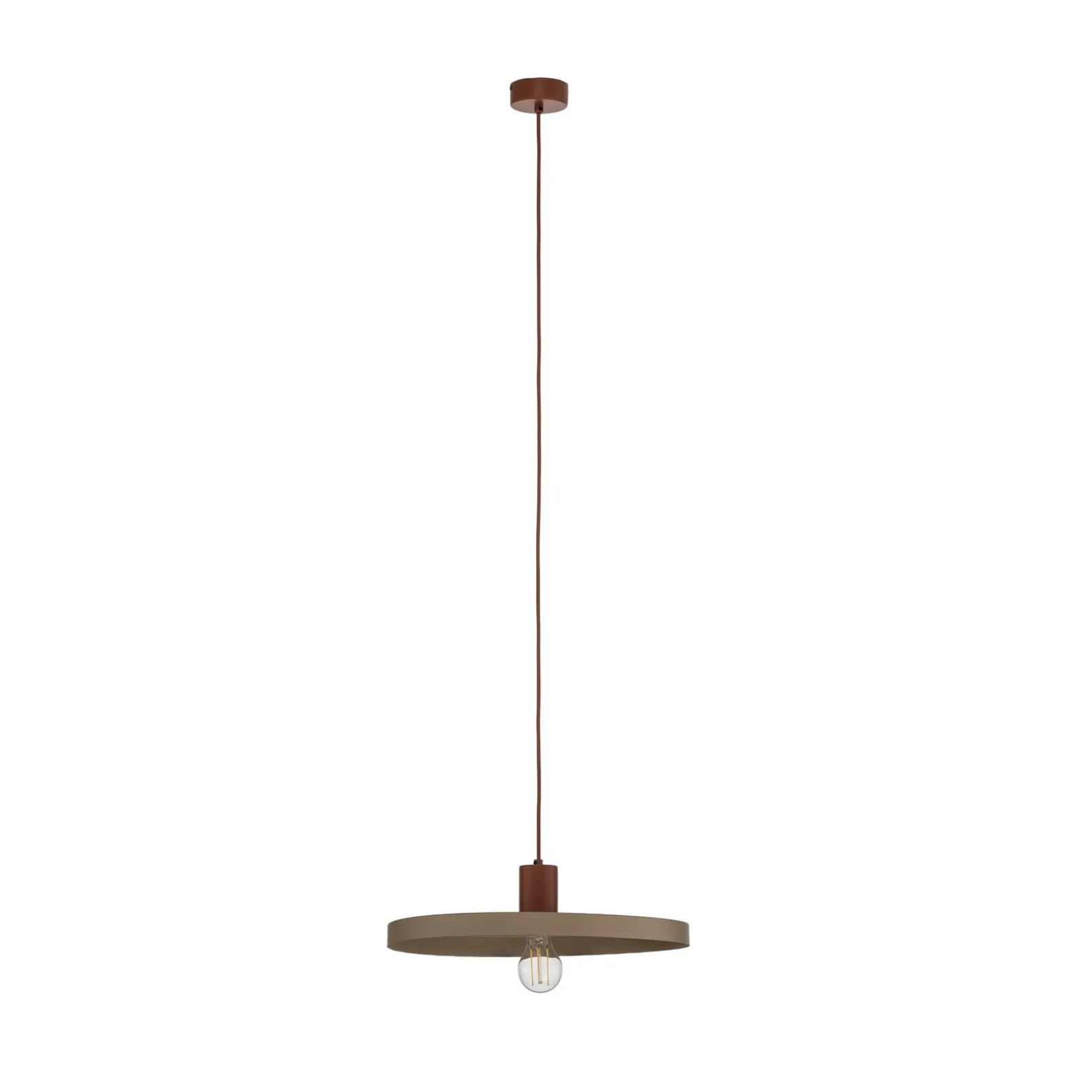 Sila-riippuvalaisin, hiekka/punainen, metalli, Ø 45 cm, E27