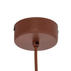 Sila-riippuvalaisin, hiekka/punainen, metalli, Ø 45 cm, E27
