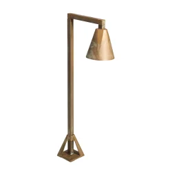 Silva Disk -LED-pollarivalaisin, 50 x 19 cm, antiikkimessinki