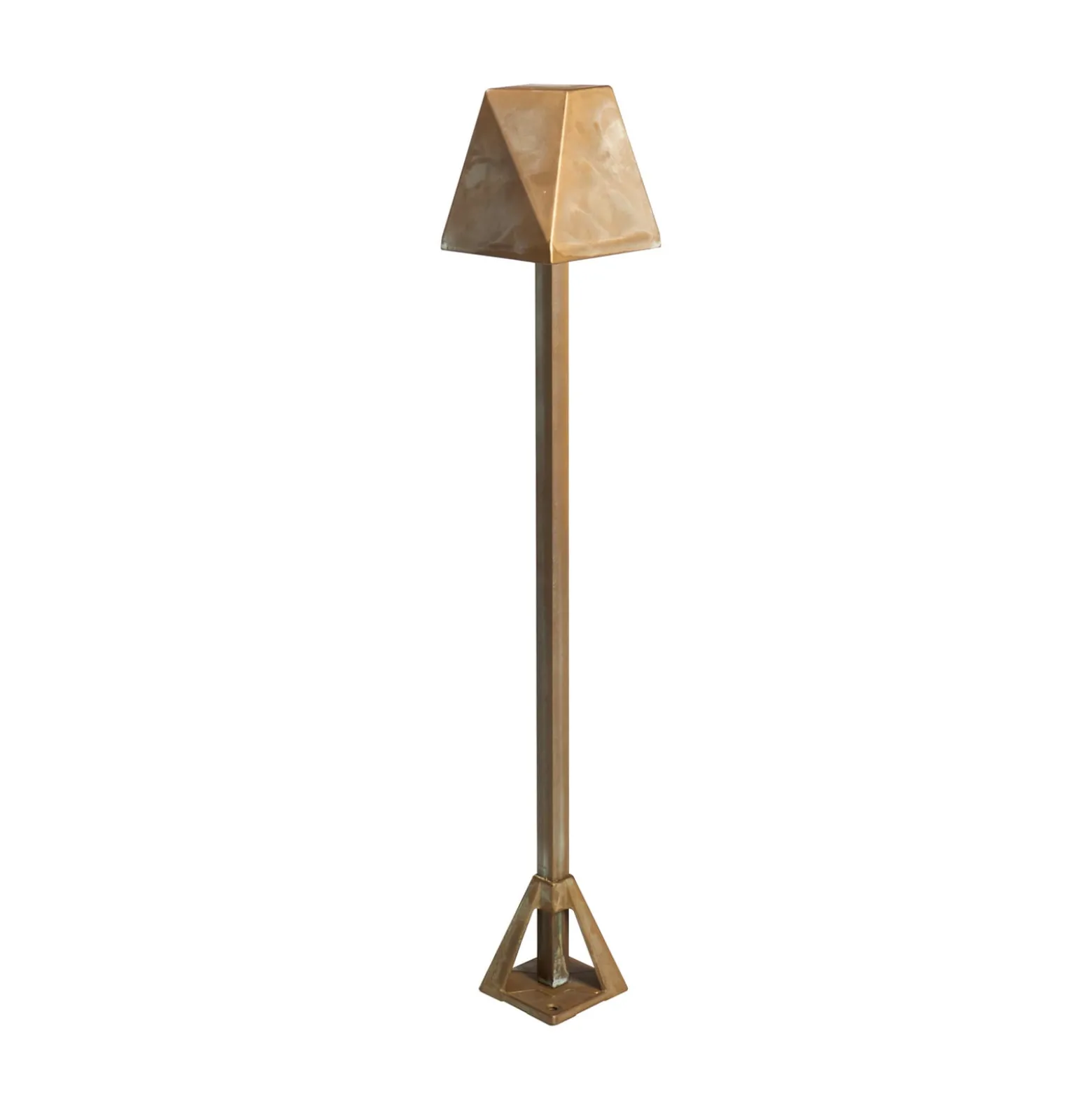 Silva Edge -LED-pollarivalaisin, korkeus 50 cm, antiikkimessinki